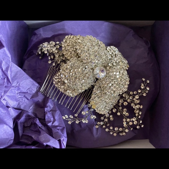 Bridal Swarovski 🔥🌟Crystal Haircomb - Picture 3 of 6
